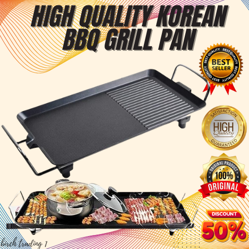 Heavy Duty ELECTRIC KOREAN BBQ GRILL PAN | Electric Griddle with ...