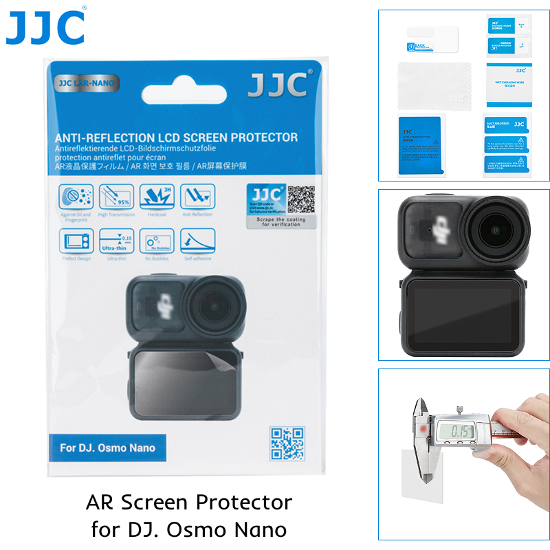 JJC AR Screen Protector for DJI Osmo NANO Camera, 0.15mm PET Camera LCD ...