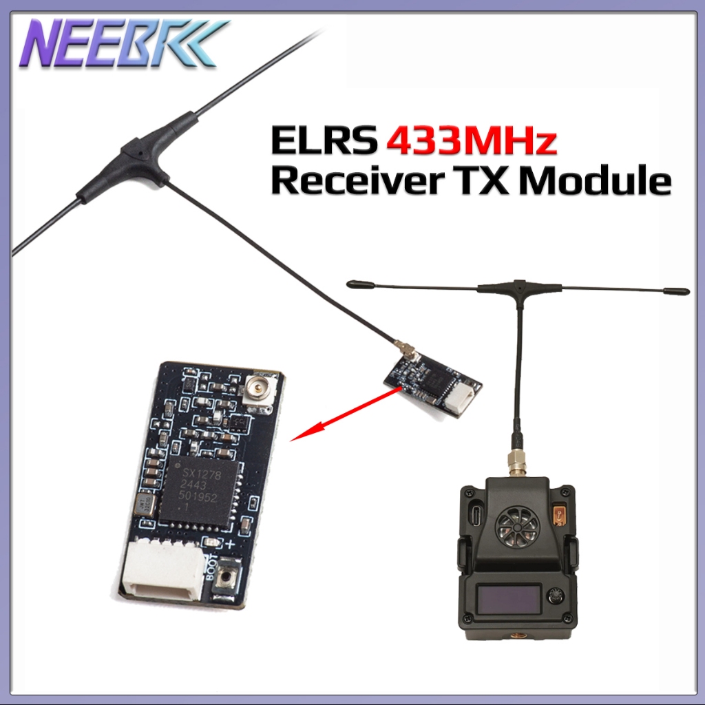ELRS 433MHz TX Module Mini Receiver Drone RX Long Range ExpressLRS For ...