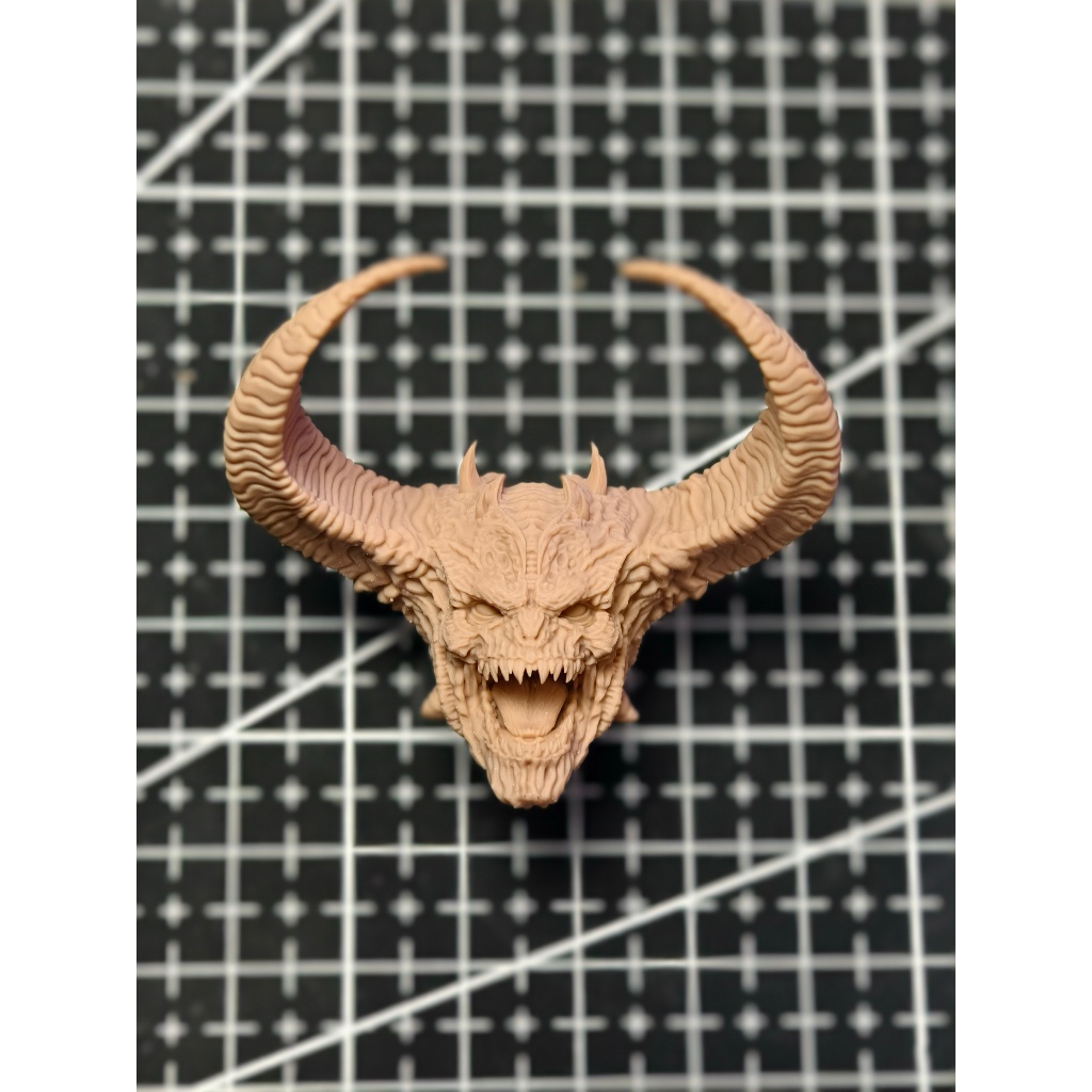 Unpainted 1/12 Scale Omega Spawn Head Carved Model Fit For 6 inches SHF ...