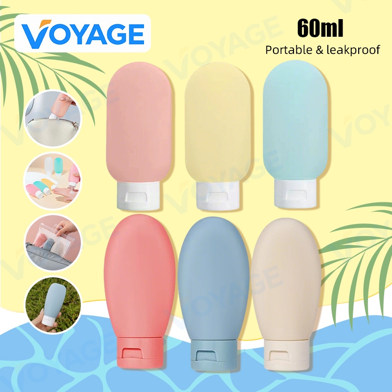 3pcs 60ml Portable Shampoo Bottle - Shampoo Dispenser for Travel ...