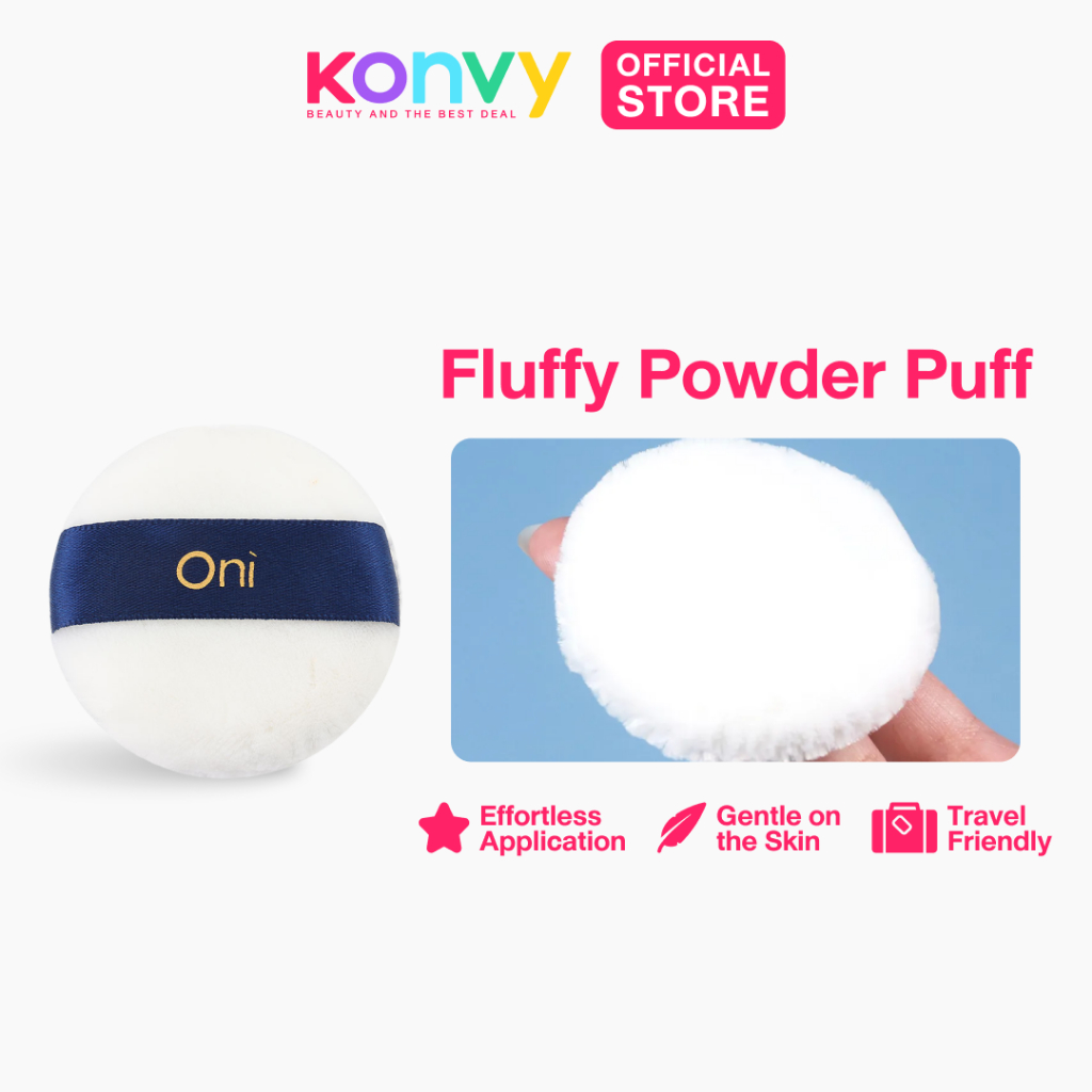 Oni Fluffy Powder Puff (Powder Foundation, Setting Powder, Powder Puff ...