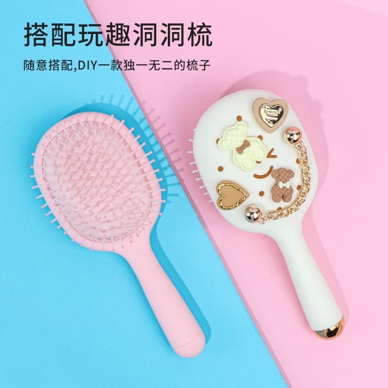 MINISO MINISO DIY Play Fun Hole Comb Accessory Pack Cute Strawberry ...