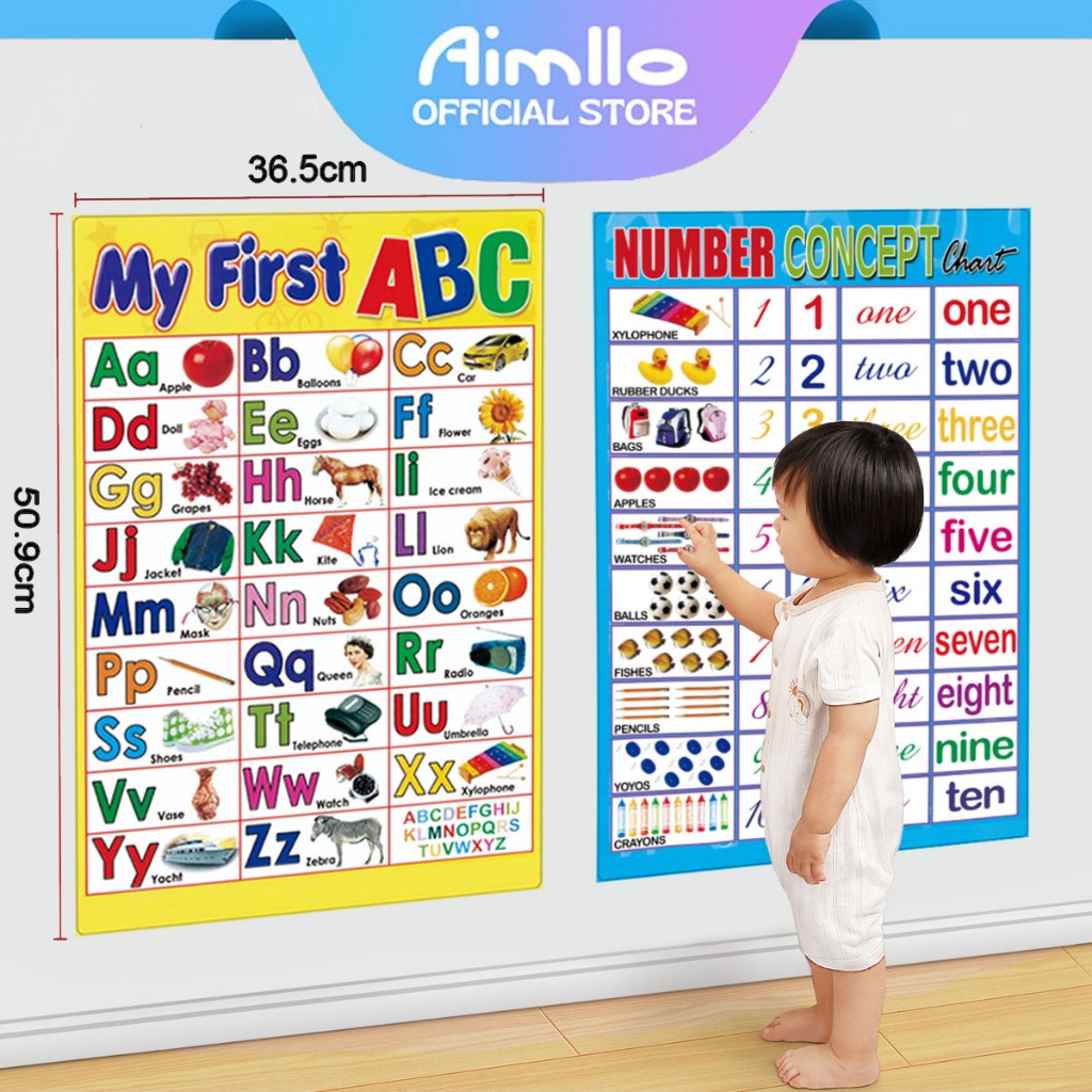 BIG size Educational Poster Charts For Kids(Cardboard) | Shopee Philippines