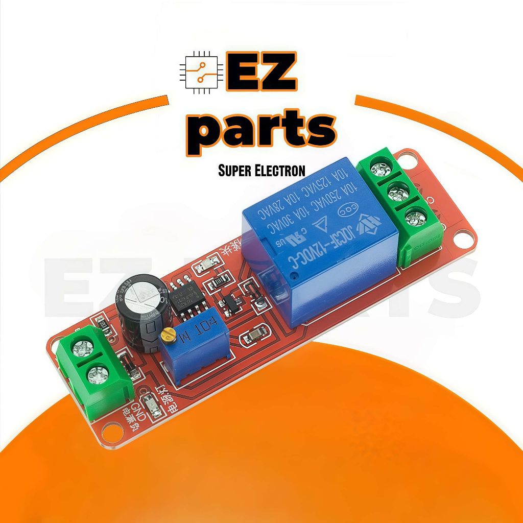 thumbnail image 2 of 10pcs DC 12V NE555 Delay Relay Shield Timer Switch Adjustable Module - Unbranded, WiFi/Bluetooth Smart Home Compatible, US Stock 2 of 3