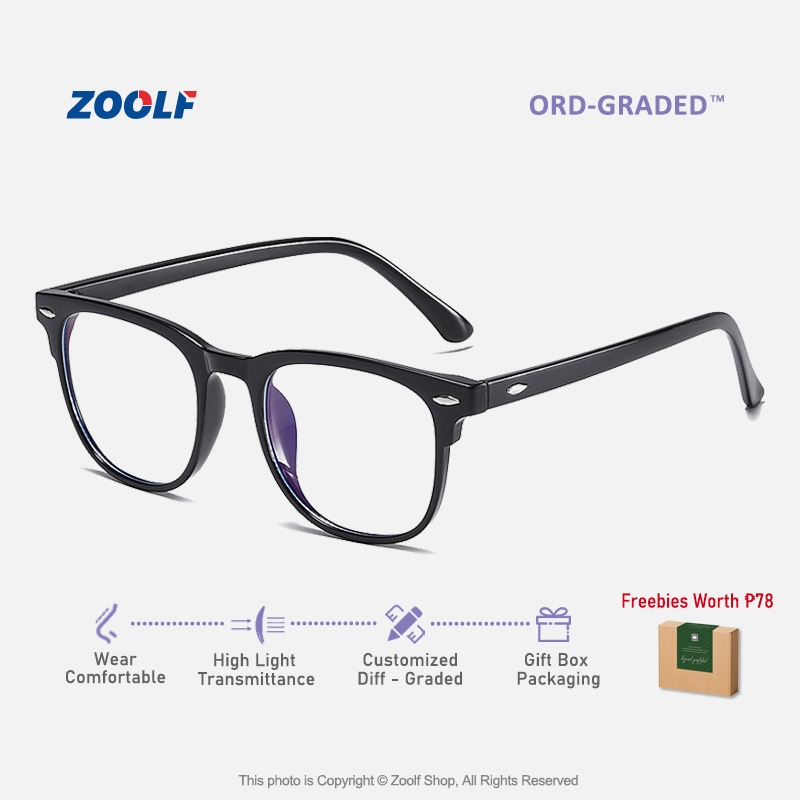 Retro Graded Eyeglasses with Grade -100 150 200 250 300 350 400 450 500  Unisex Round Black Frameless Eyeglasses Myopia Glasses Blue Light Glasses 