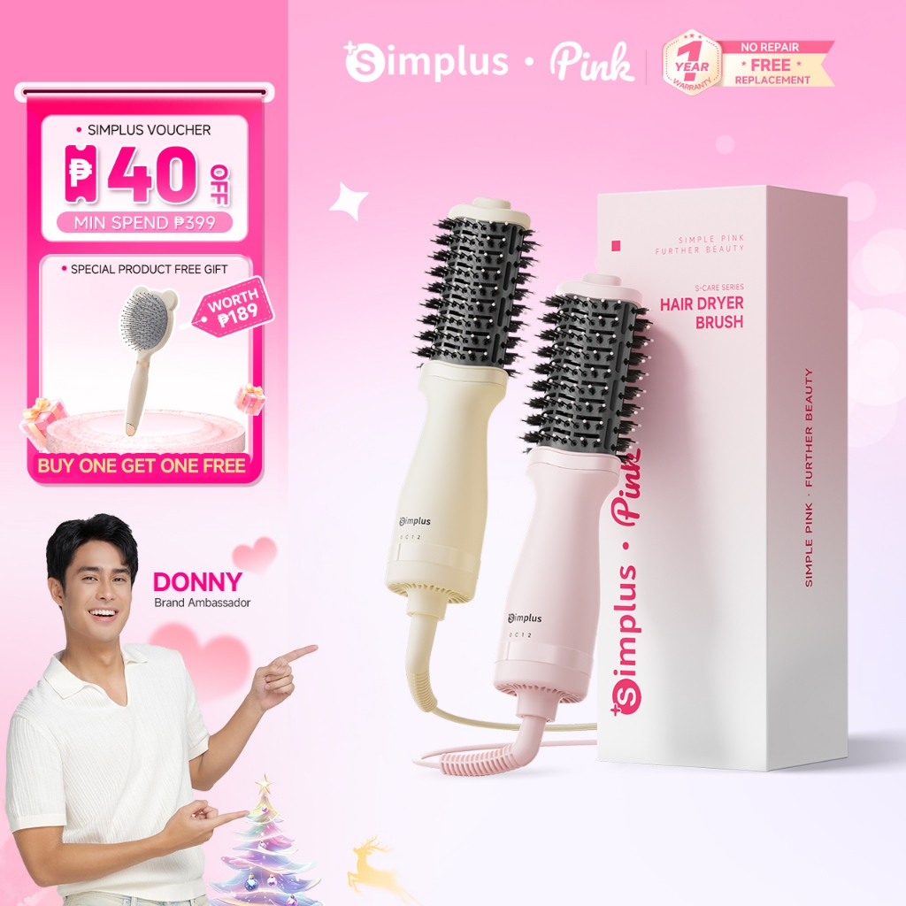 Simplus Multifunctional Hot Air Brush Compact Lightweight Blow & Comb ...