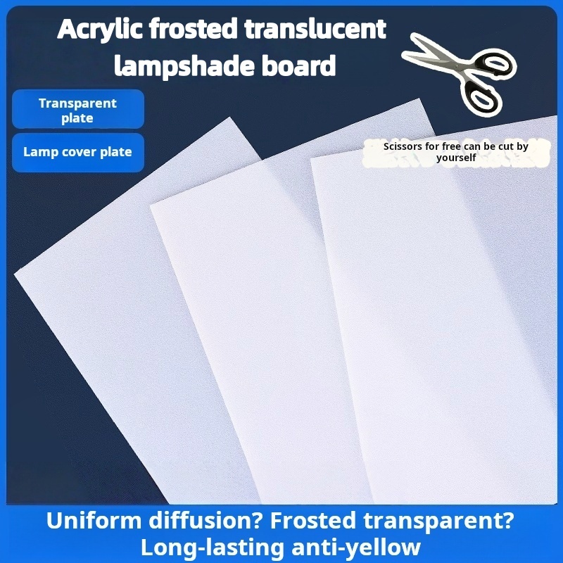 Frosted Acrylic Light Diffuser Panel - Milky White Even Glow - for LED ...