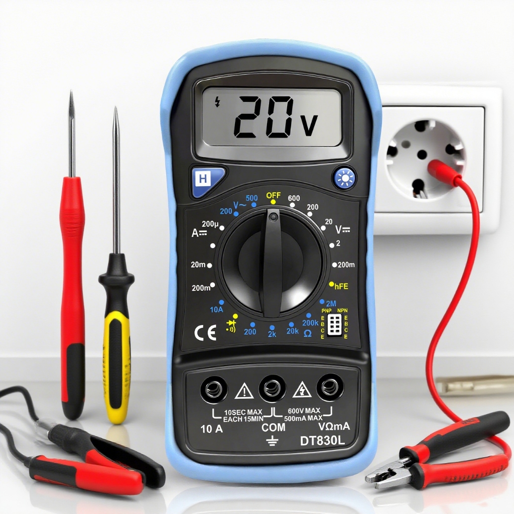 KUAIQU DT830L Handheld Digital Multimeter LCD Backlight Portable AC/DC ...