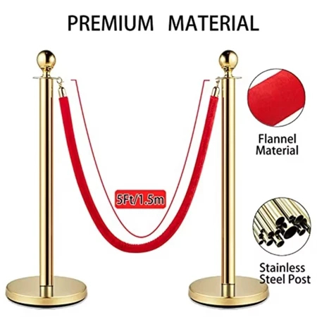 【COD】Stanchion Post Set Railing Stand Crowd Control Barrier Events ...