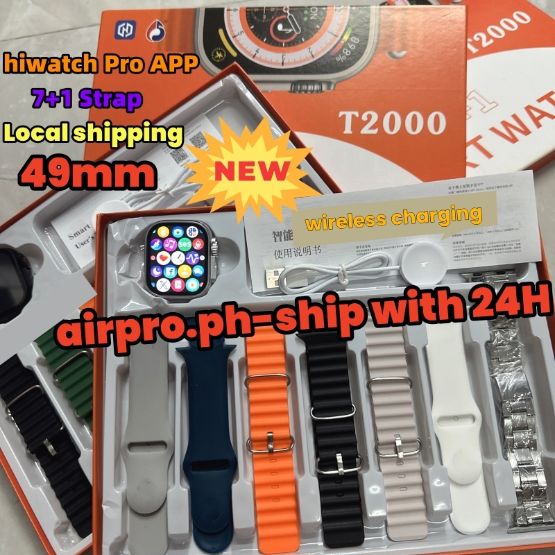 【Local shipment】Smart Watch Ultra Max 7 in 1 strap For Men Women Sports ...