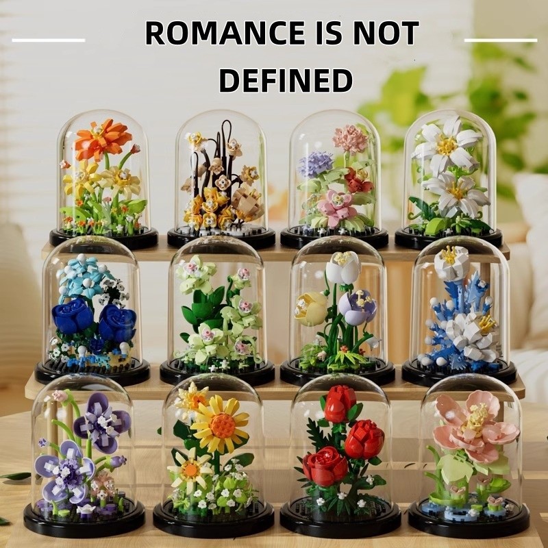 Building Block Flower Arrangement Eternal Flower Compatible Children ...