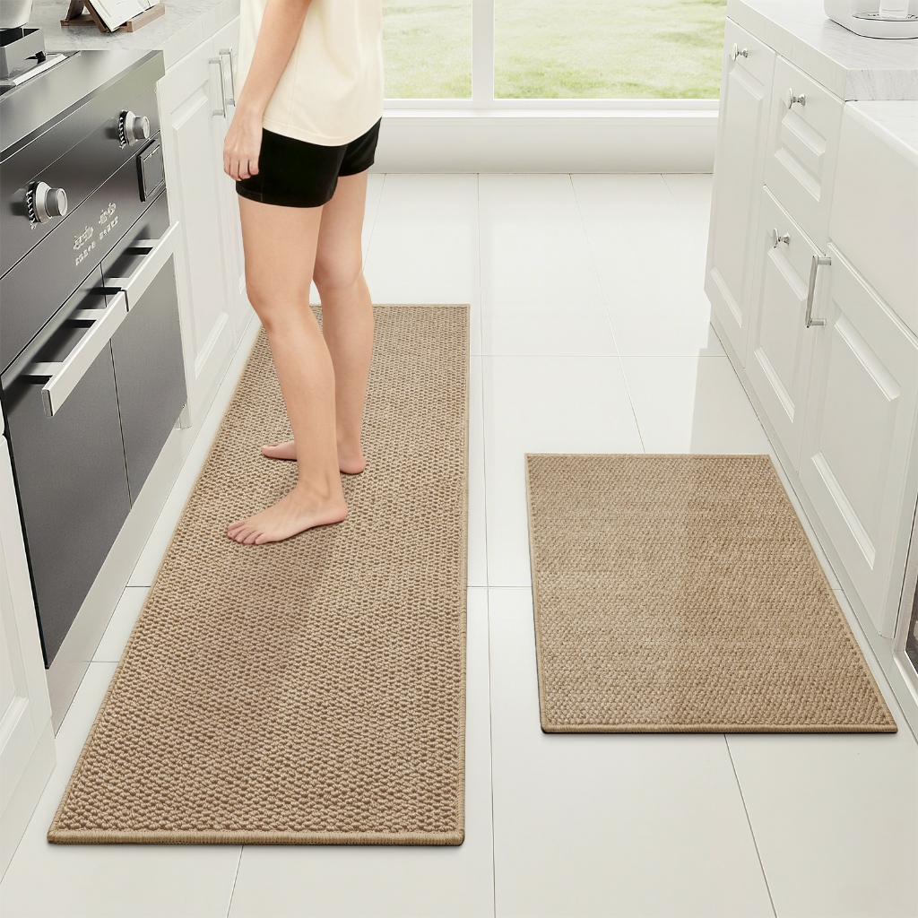 Washable Kitchen Rug Absorbent Kitchen Mat Water & Oil Absorbing Non ...