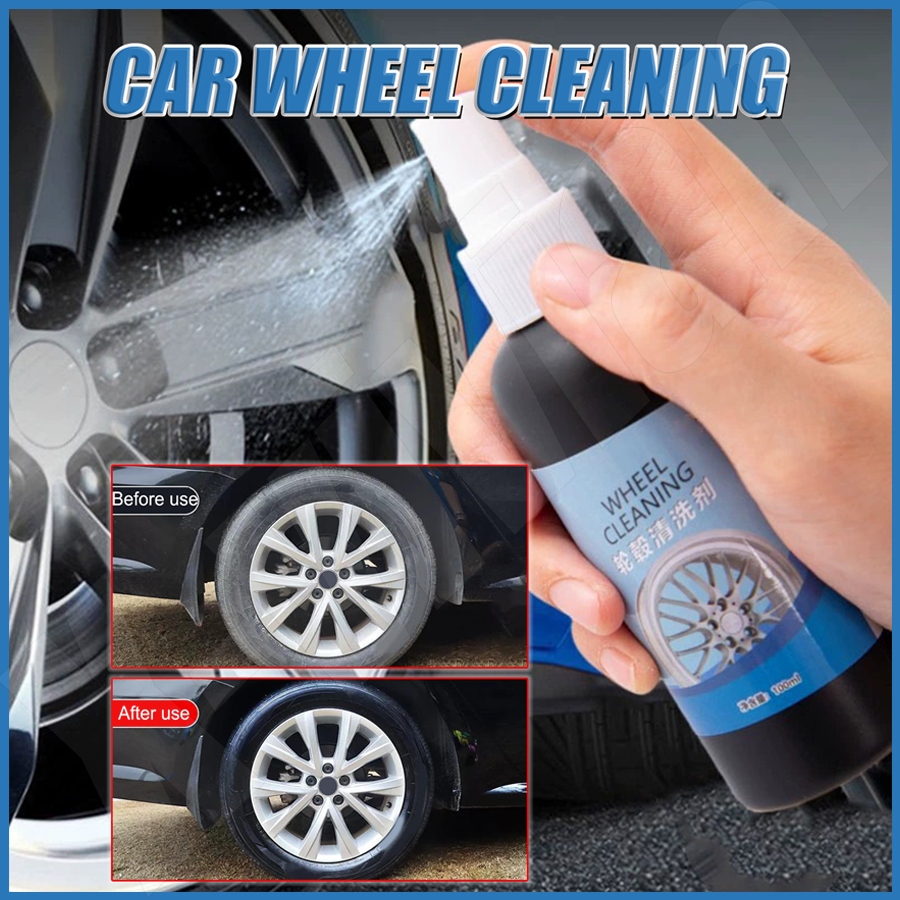 Auto Wheel Cleaner 100ml Rim and Tire Cleaner Cleaning Detailing Rust ...