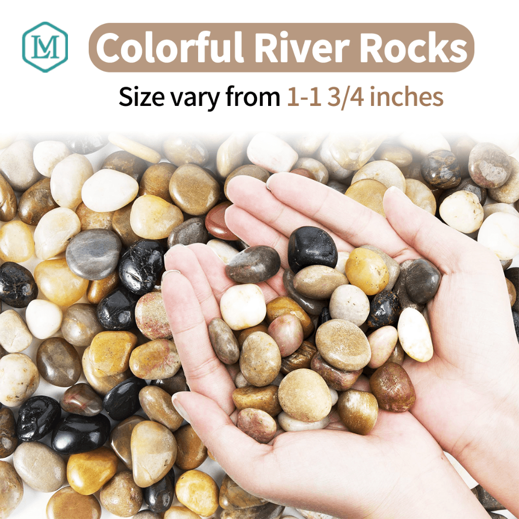 2.5kg/bag Decorative Rocks for Plants and Garden Landscaping, Polished ...