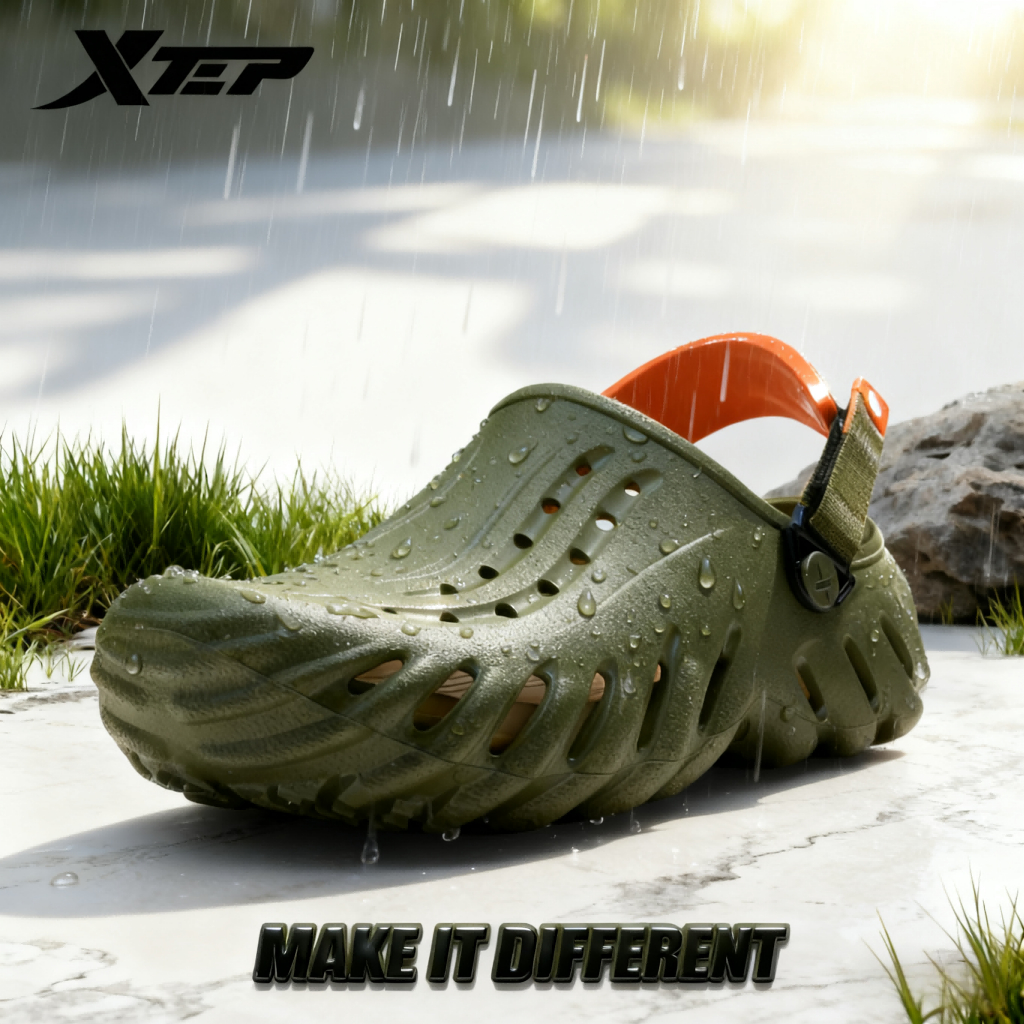 【Shopee Exclusive Launch】XTEP Sandal Slippers Men EVA Non-slip Wear ...