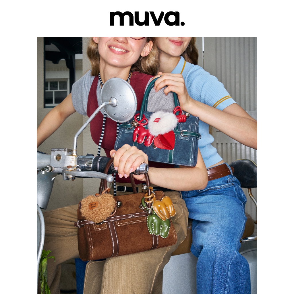 Muva Companion Series Guoguo Bag Cow Suede HandbagMagnetic Closure ...