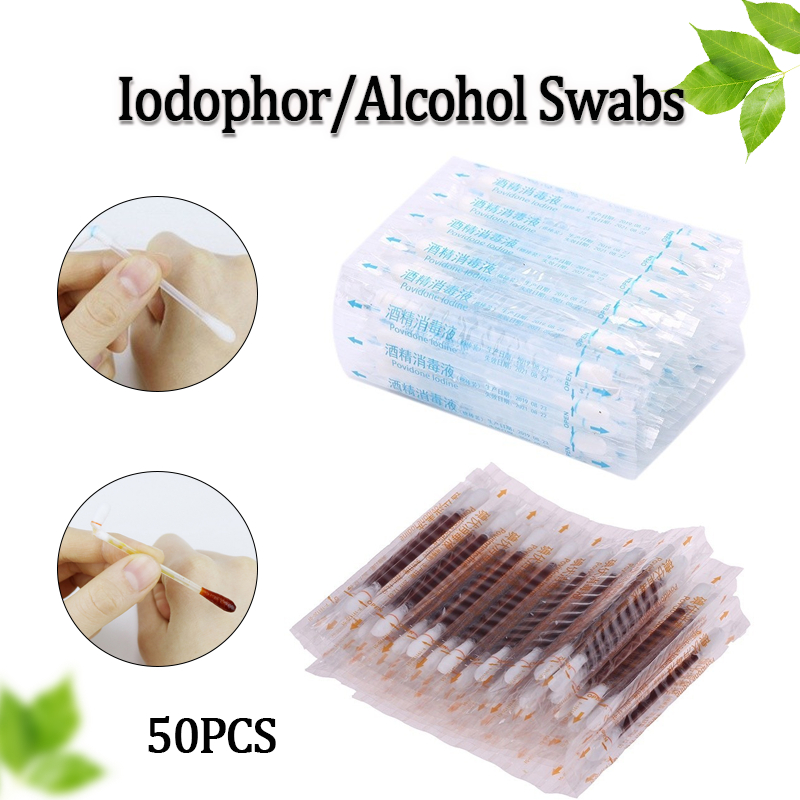 Medical Disposable Iodophor/Alcohol Swabs Multifunctional Cotton Swabs ...