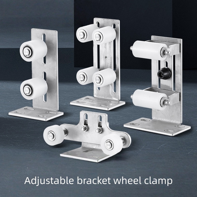 COD stainless Sliding Gate Top Guide Roller set with L bracket | Shopee ...