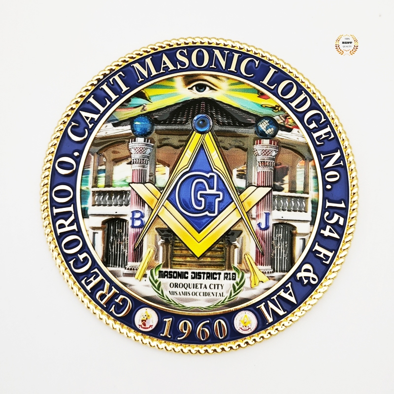 3 Inch High Quality 3D MASON Car Emblem GREGORIO O. CALIT MASONIC LODGE ...