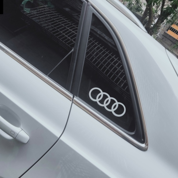 Audi Four-Ring Sticker Reflective Sticker Body Side Skirt Car Sticker ...