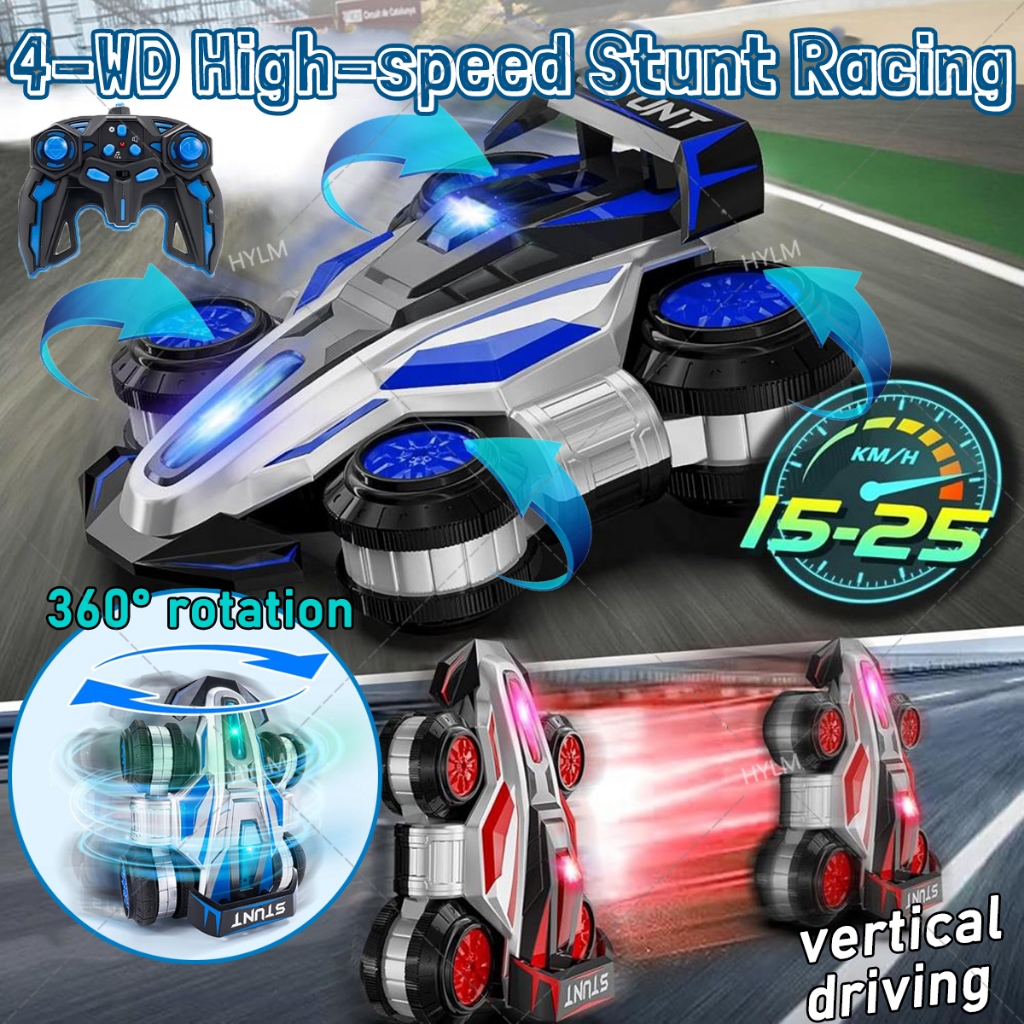 New 4WD Stunt Tire Rolling Remote Control Car RC Car Remote Control ...