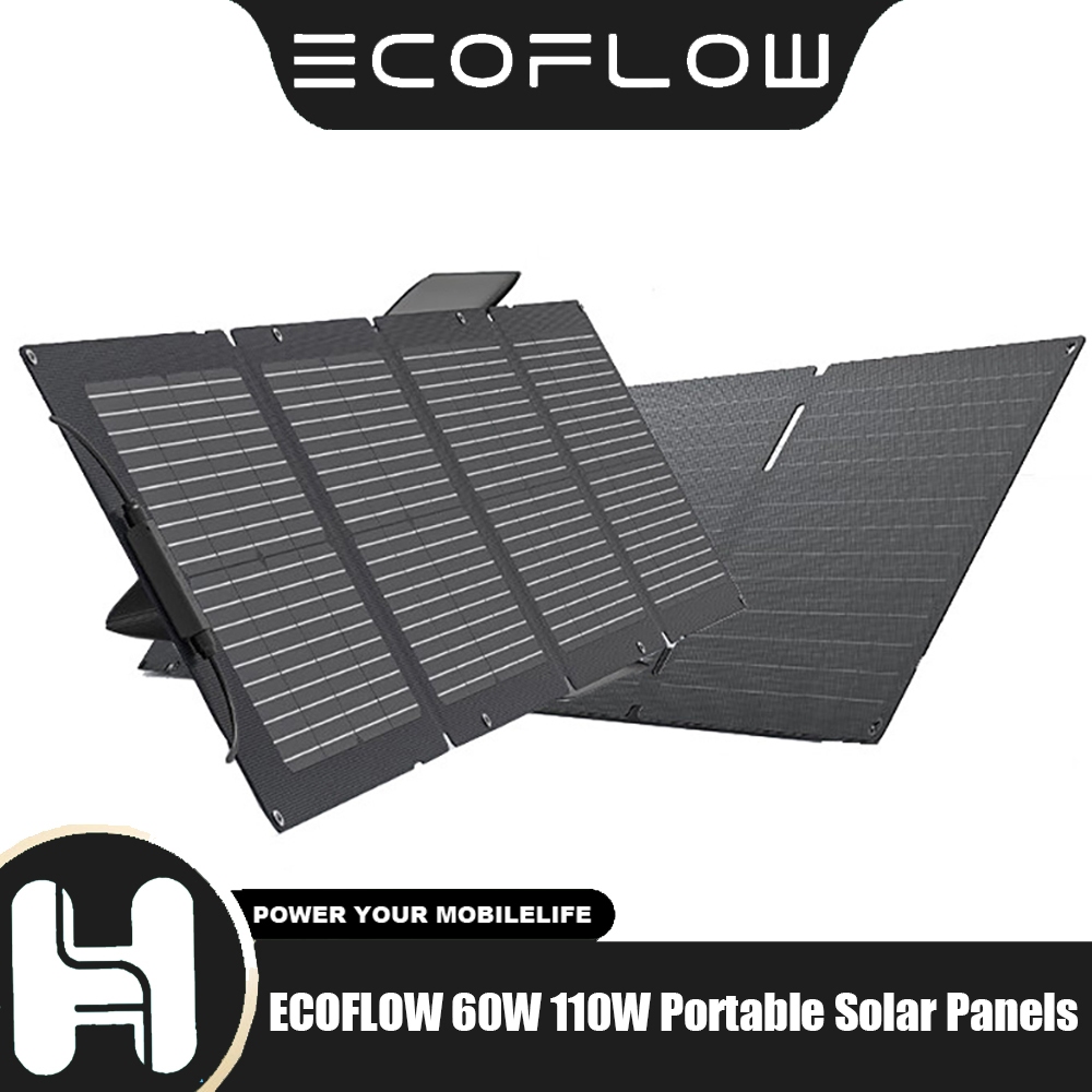 ECOFLOW 60W 110W High-Efficiency Portable Solar Panels with 23% ...
