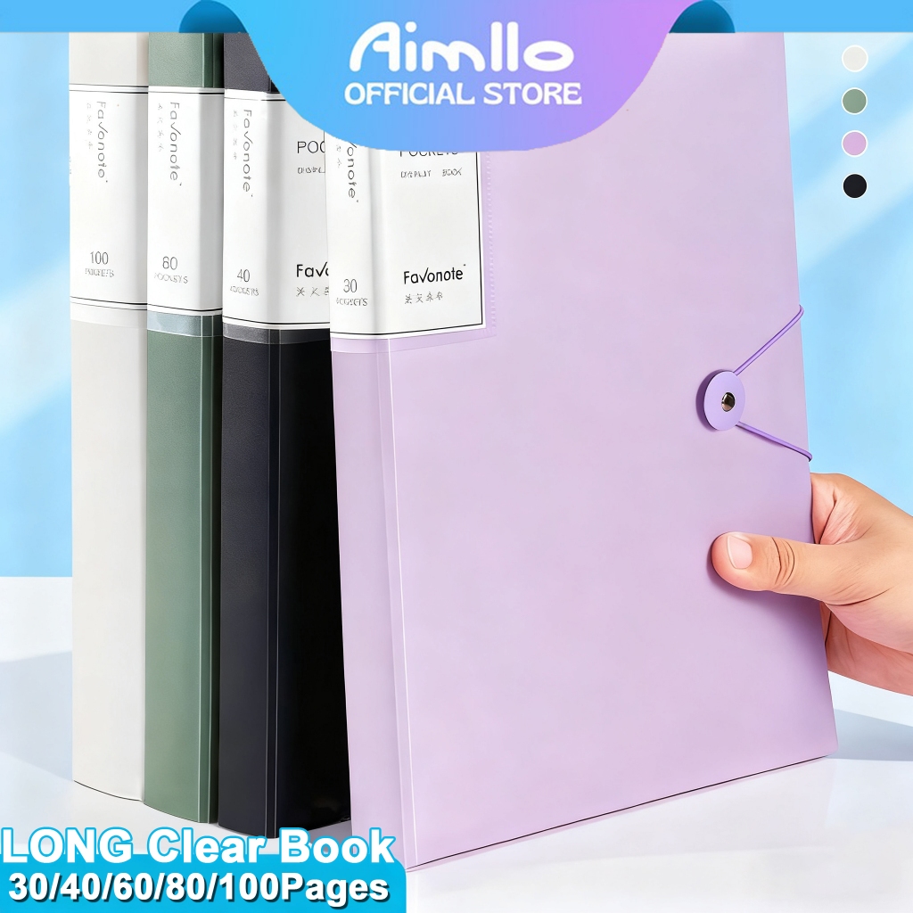 Clear Book Long Expanding File Folder Clear Folder Organizer Paper ...