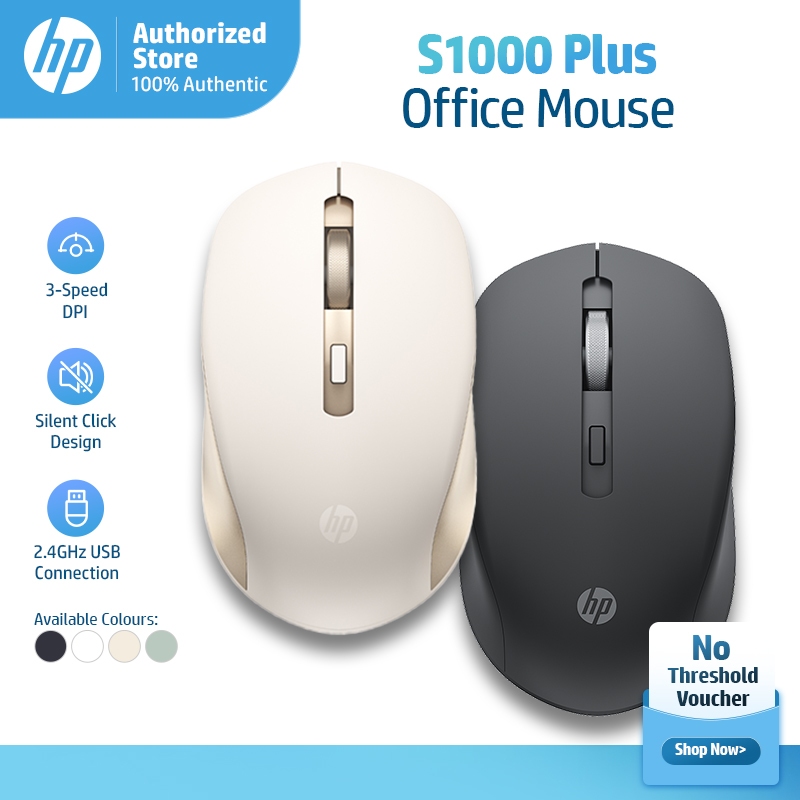 HP S1000 Wireless Mouse 2.4G USB / Bluetooth Dual Modes, 4 Silent ...