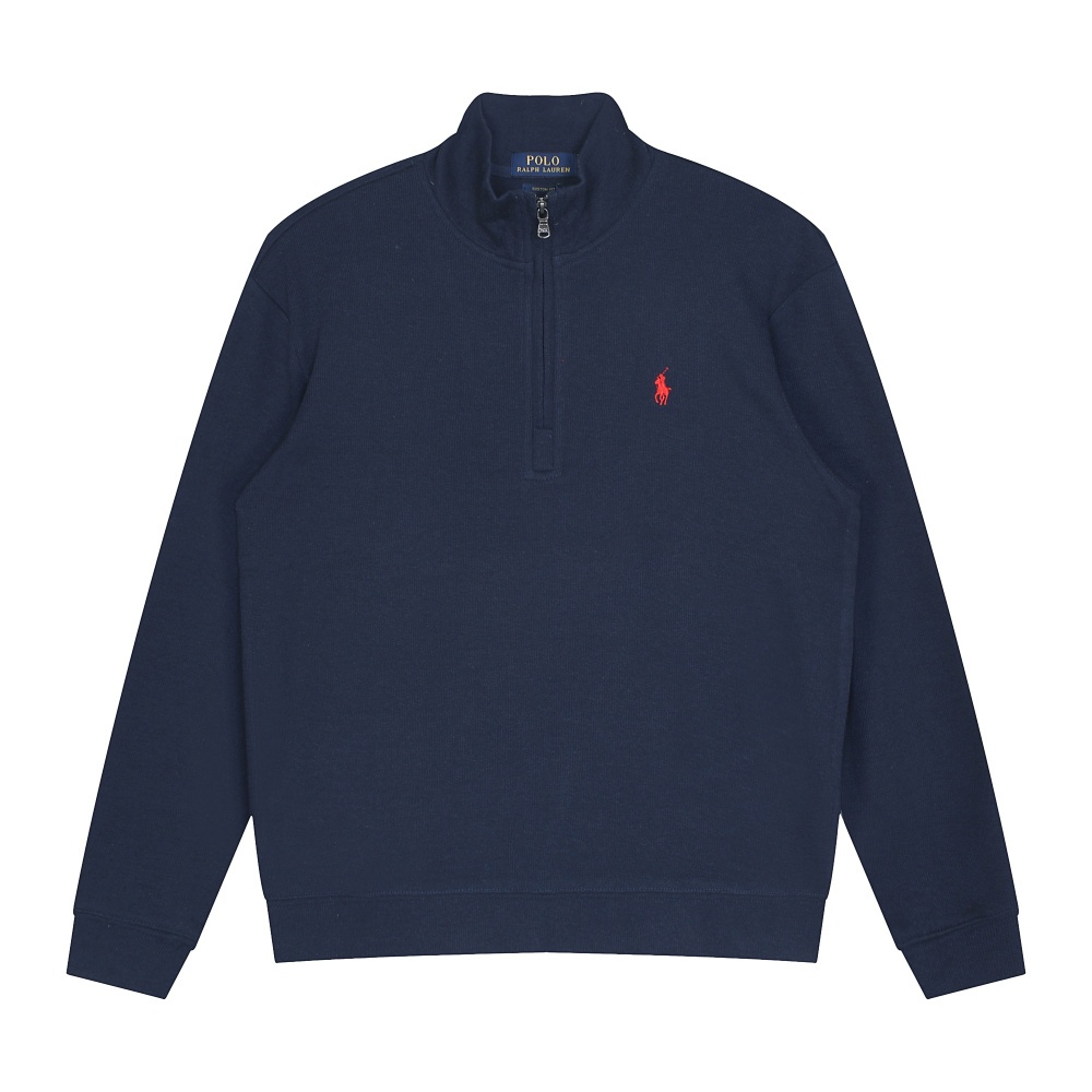 Threaded Sweater Men's Half Zipper Long-Sleeved Sweater Spring Solid ...