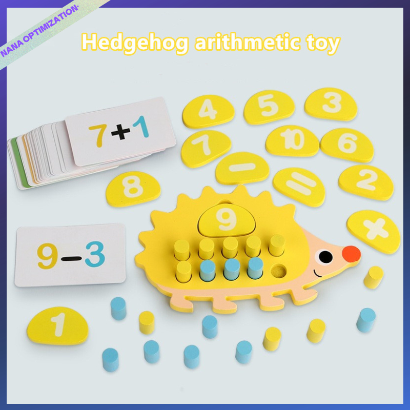 Hedgehog toy ten-grid mathematical cognitive teaching aid first-grade ...