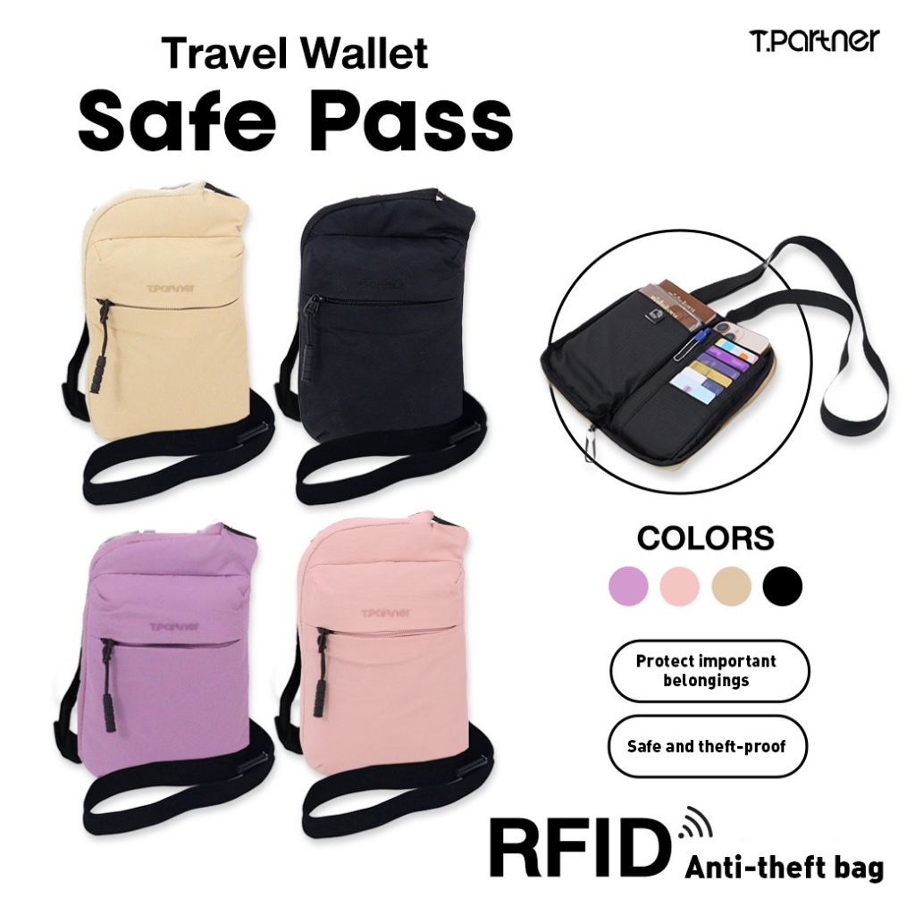 Tpartner Safe Pass — Anti-theft Travel Wallet with RFID security system ...