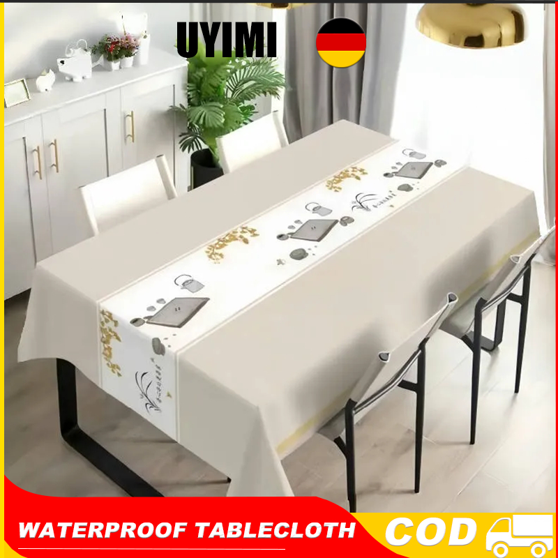 Mantle For Table Cloth Pvc Waterproof Table Cover for Dining table ...