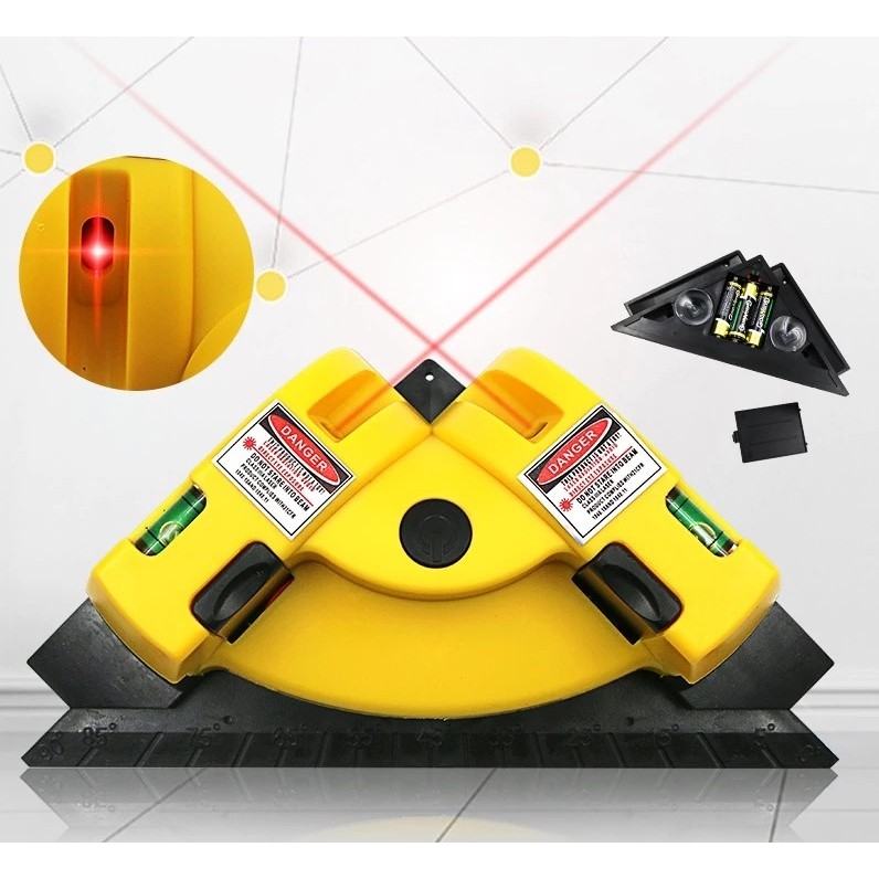 90-degree Right AngleSquare Level Light Line Level Tool Measurement ...