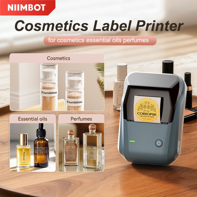 Niimbot B1 Cosmetics Label Printer Smart Bluetooth Portable Inkless ...