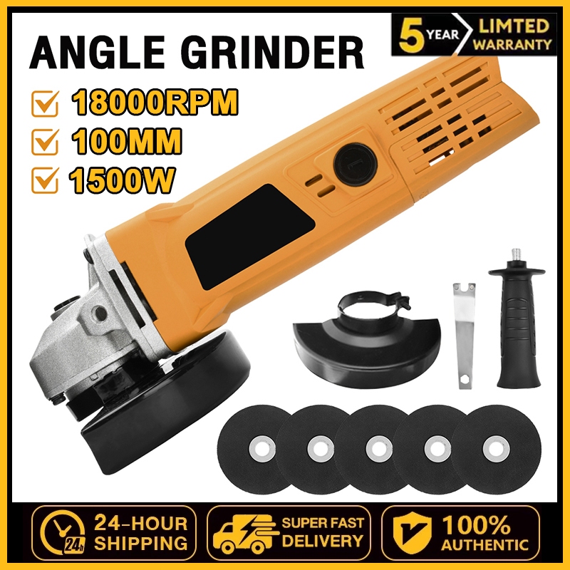 DW Original 8918# 1500W Electric Hand Angle Grinder Electric Power Tool ...