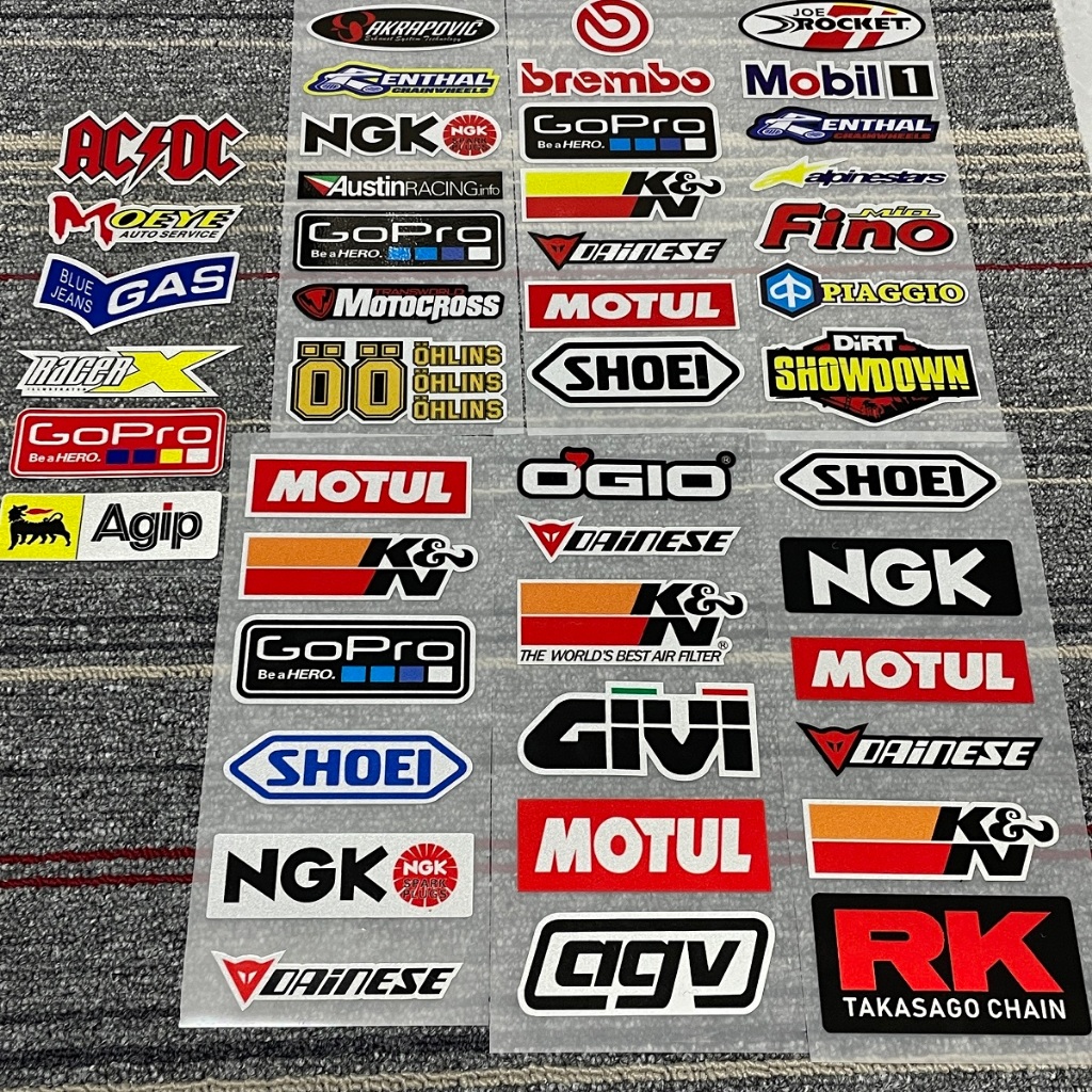 motogp sponsor reflective stickers suitable for motorcycle modification ...