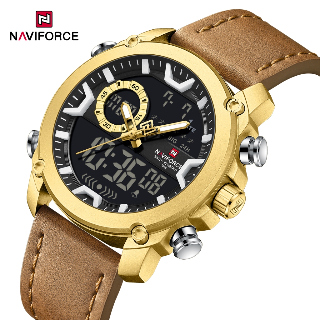 NAVIFORCE 9261 relo for men Dual Display Watch Military Waterproof ...