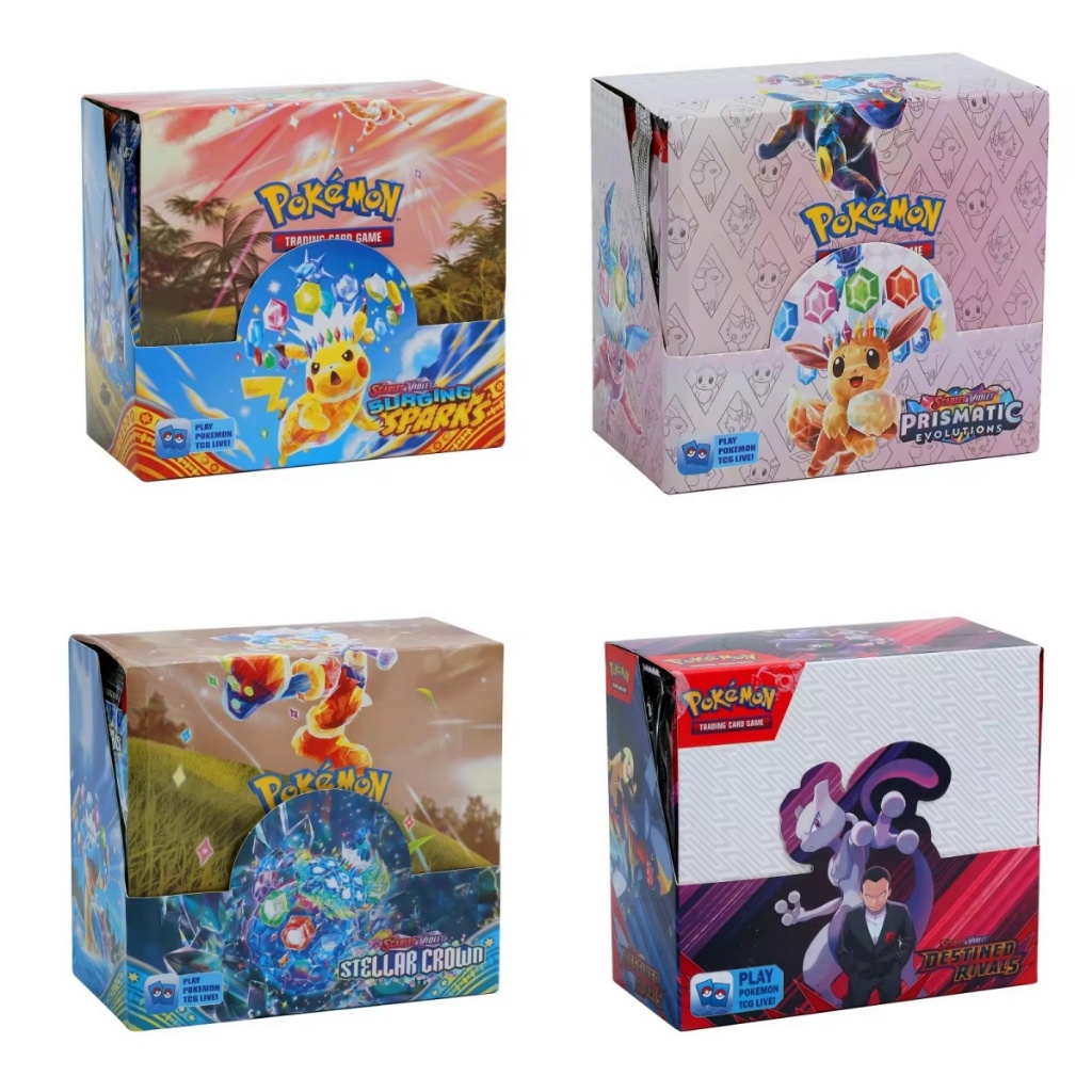 324 Pcs/Set Pokemon Cards Prismatic Evolutions Siellar Crown Destined  Rivals Surging Sparks Collection Cards | Shopee Philippines