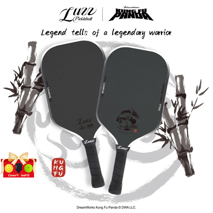Luzz Pickleball Paddle Kung Fu Panda Cannon Paddle T700 Carbon Friction ...