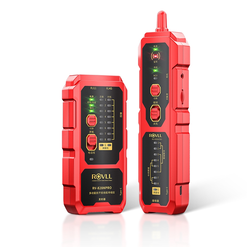 ROVLL RJ45 RJ11 Network Cable Tracker Line Finder NCV, Ethernet Port ...