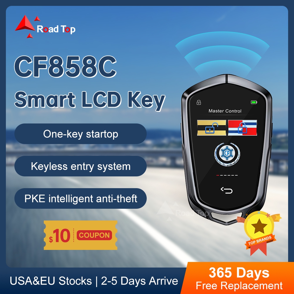 Road Top Universal Modified Smart Remote LCD Key CF858C Screen Display ...