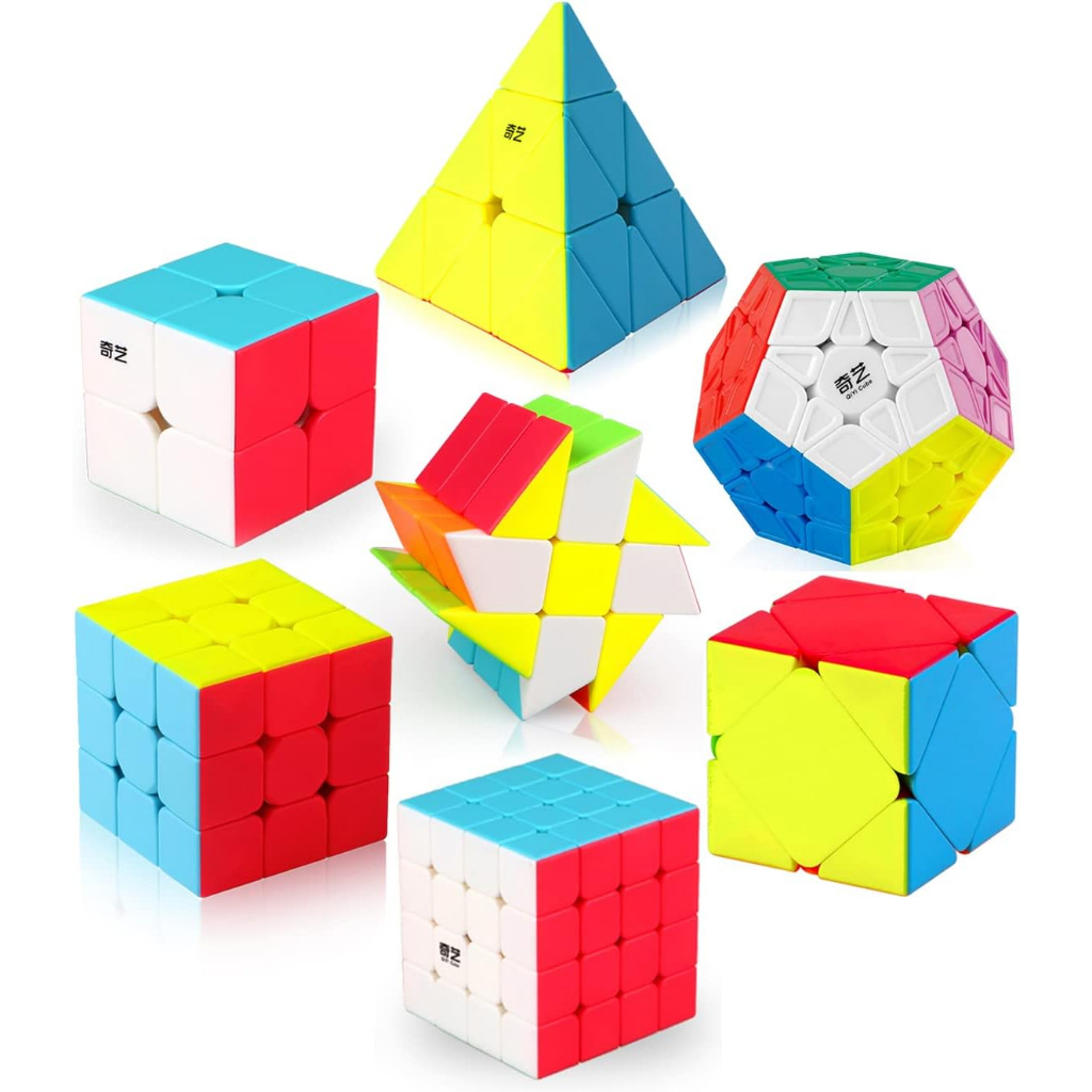 QiYi Cube 2x2 3x3 4x4 Speed Cube, Pyramid Cube, Megaminx Cube Magic ...