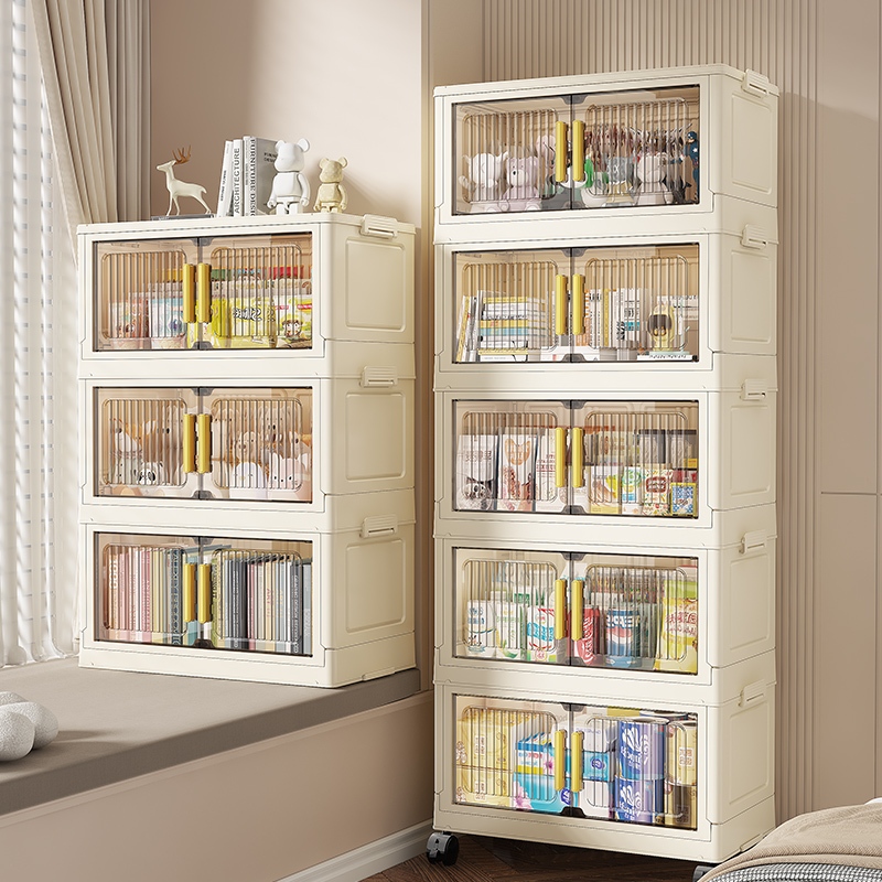 50-55cm Plastic Transparent Storage Rack With Foldable Lid Kitchen ...