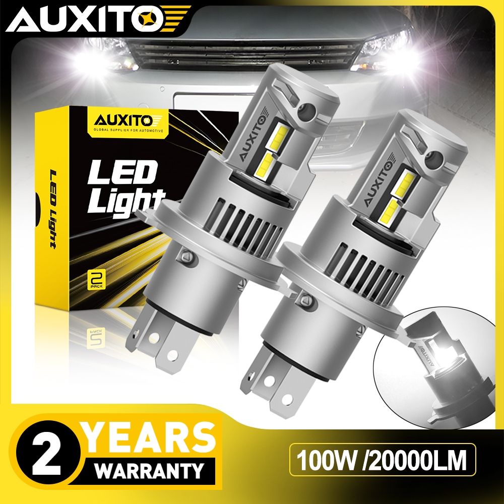 AUXITO Q16 H4 9003 HB2 Car LED Headlight 100W 20000LM 6000K Super