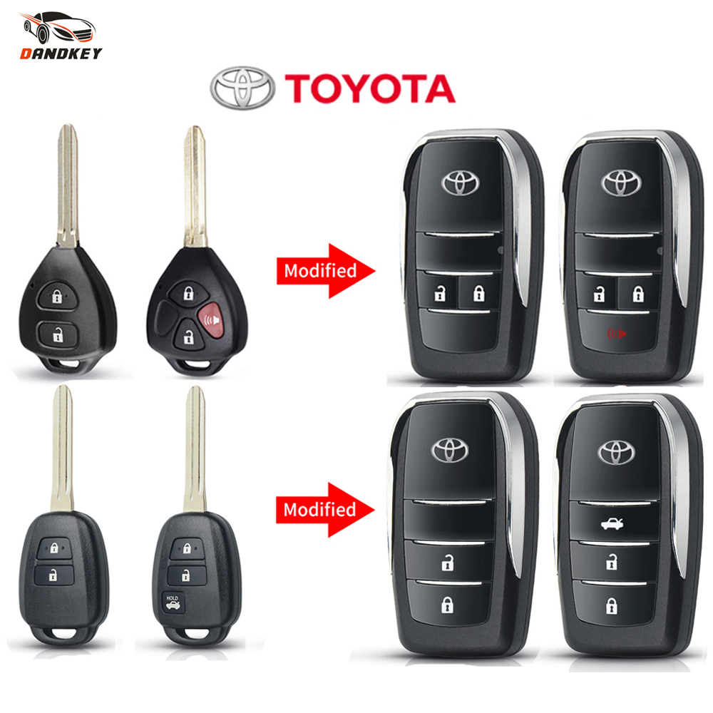 Suitable for Toyota 2 button Vios 4th Gen 4 2019 2020 2021 car folding ...