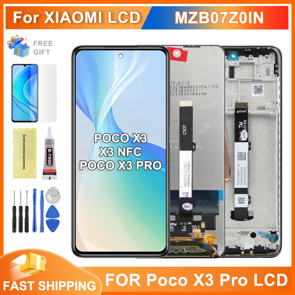 LCD za Xiaomi Pocophone X3/X3 NFC/X3 PRO/Mi 10T Lite + touch screen + frame Black CHO