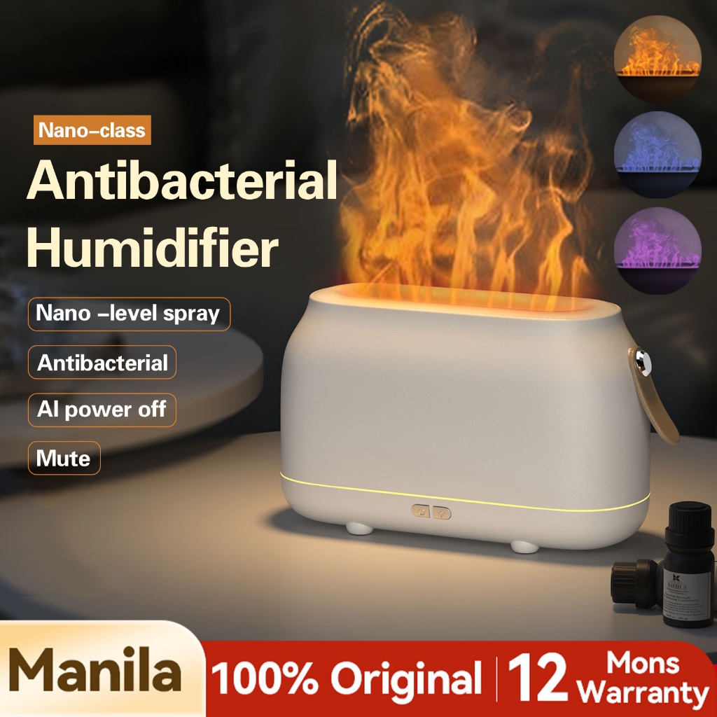 YOMIO Flame Humidifier Air Purifier Diffuser Aroma Diffuser with ...