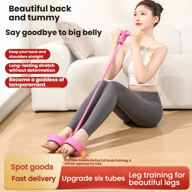 Pedal Tension Rope Abdomen Tucking Leg Exercise Belly Yoga Stretcher ...
