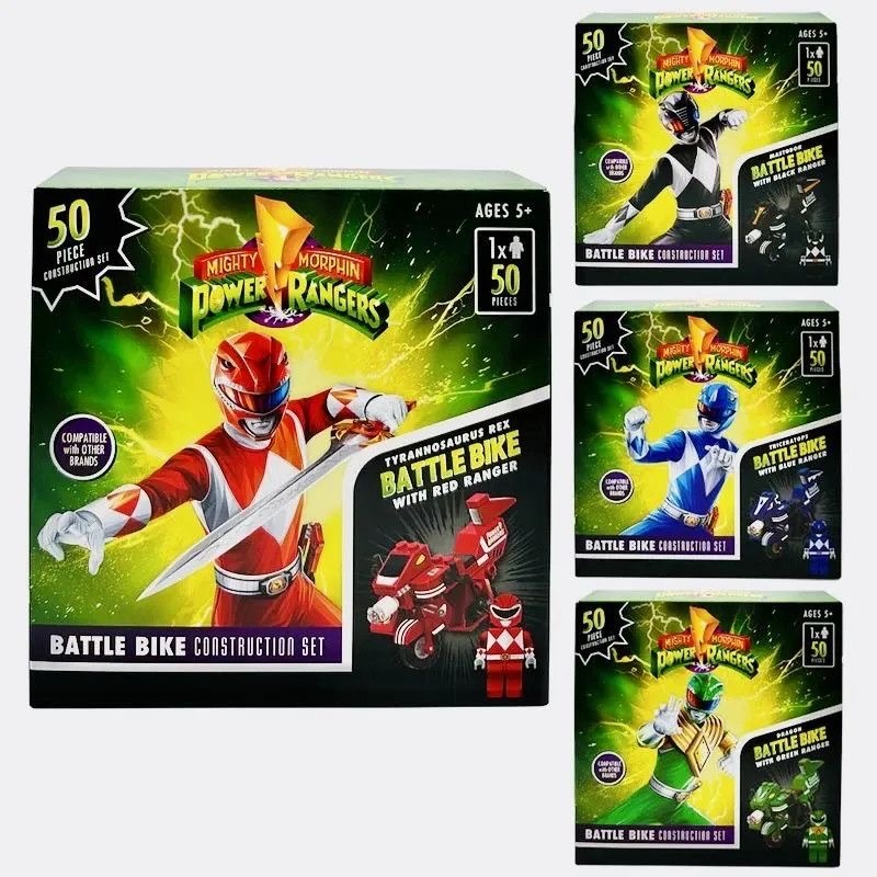 Hasbro Building Blocks Power Rangers Green Ranger Dino Megazord Action ...